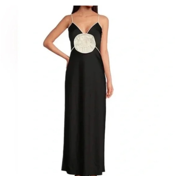 Gianni Bini Black and Cream Maxi Dress - Picture 5 of 5